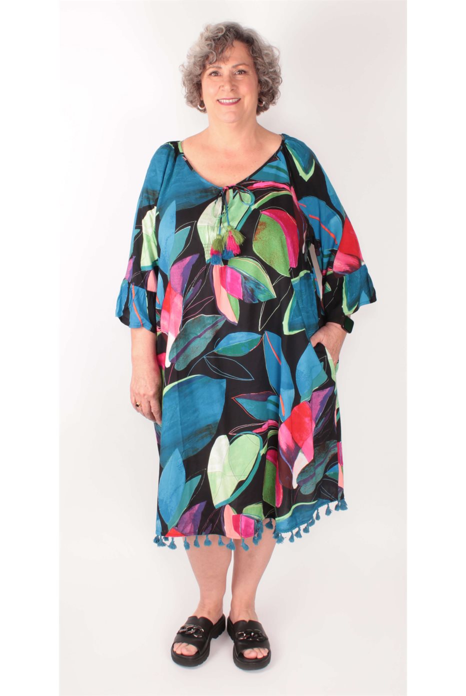 Robe avec pompons Seychelles